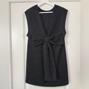 H&M Black Sparkle Low Back Mini Dress